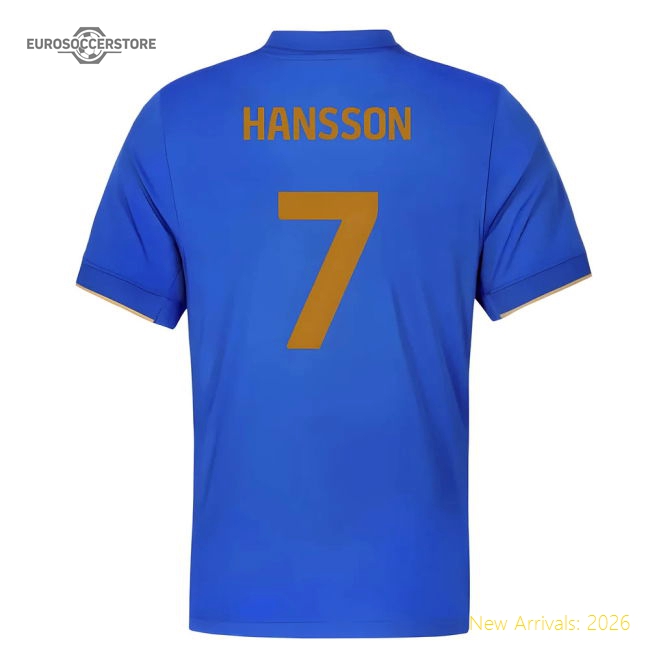 2025-2026 Birmingham City Home Shirt (Hansson 7)-Football Jersey Hub