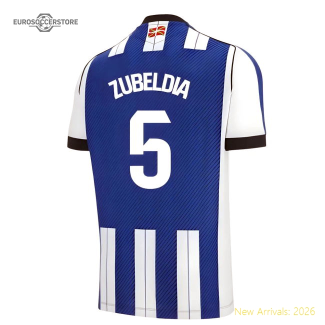 2025-2026 Real Sociedad Home Shirt (Zubeldia 5)-Football Jersey Hub