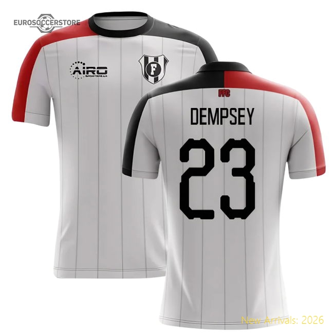 2025-2026 Fulham Home Concept Football Shirt (Dempsey 23)-Football Jersey Hub