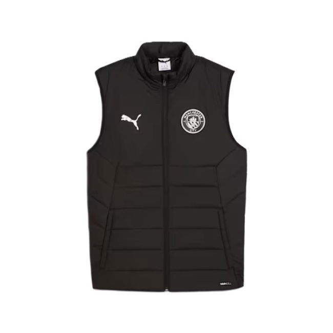 2025-2026 Man City Training Gilet (Black)-Football Jersey Hub