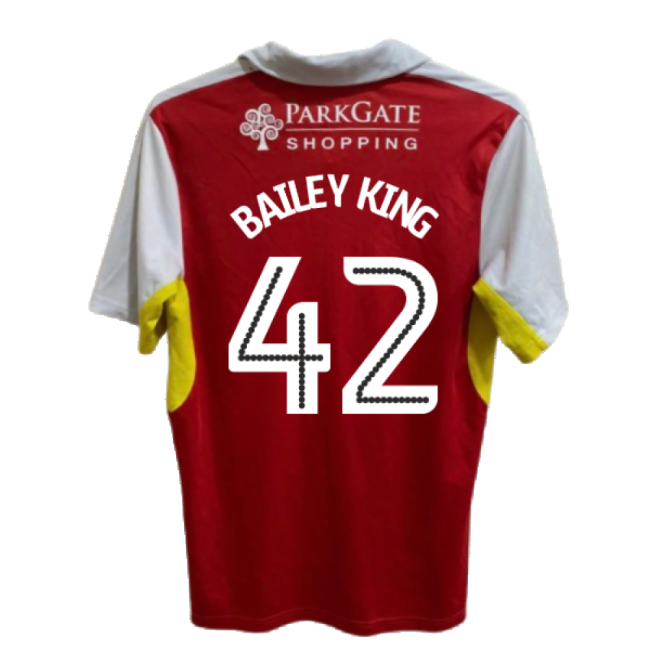 Rotherham 2016-17 Home Shirt ((Good) XL) (Bailey King 42)-Football Jersey Hub