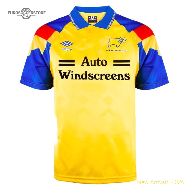 Derby County 1992 Away Umbro Shirt (Rooney 32)-Football Jersey Hub
