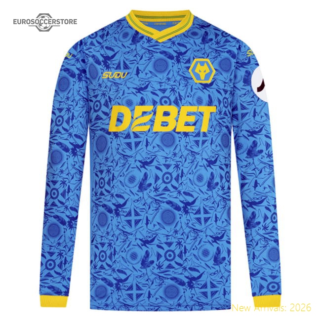 2025-2026 Wolves Long Sleeve Third Shirt-Football Jersey Hub