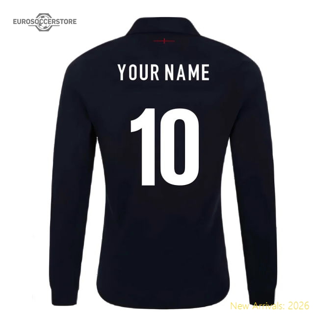 2023-2024 England Rugby Alternate LS Classic Shirt (Your Name)-Football Jersey Hub