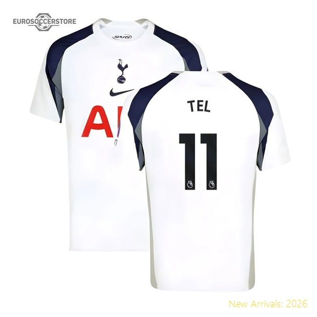 2025-2026 Tottenham Hotspur Home Shirt (Tel 11)-Football Jersey Hub
