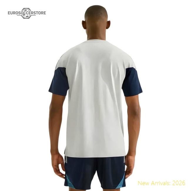 2025-2026 Arsenal Training Tee (Grey)-Football Jersey Hub