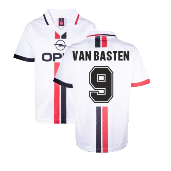 AC Milan 1996 Away Retro Shirt (VAN BASTEN 9)-Football Jersey Hub