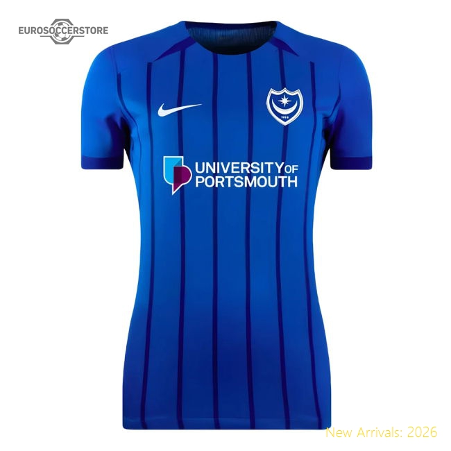 2024-2025 Portsmouth Home Shirt (Womens)-Football Jersey Hub