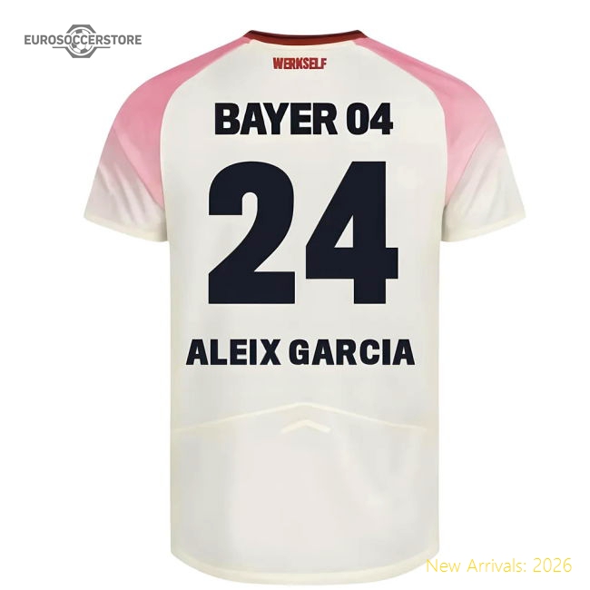 2025-2026 Bayer Leverkusen Away Shirt (Kids) (Aleix Garcia 24)-Football Jersey Hub