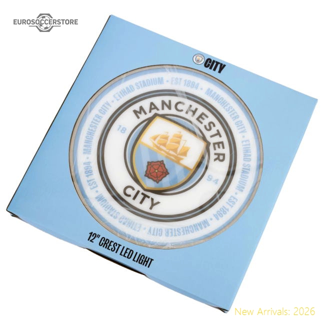 Manchester City FC 12 Inch LED Wall Light-Football Jersey Hub