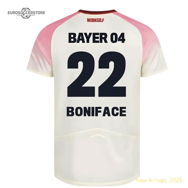 2025-2026 Bayer Leverkusen Away Shirt (Kids) (Boniface 22)-Football Jersey Hub