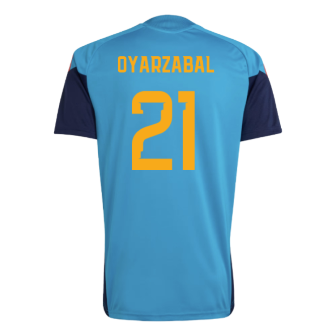 2026-2027 Spain Training Jersey (Bold Aqua) (Oyarzabal 21)-Football Jersey Hub