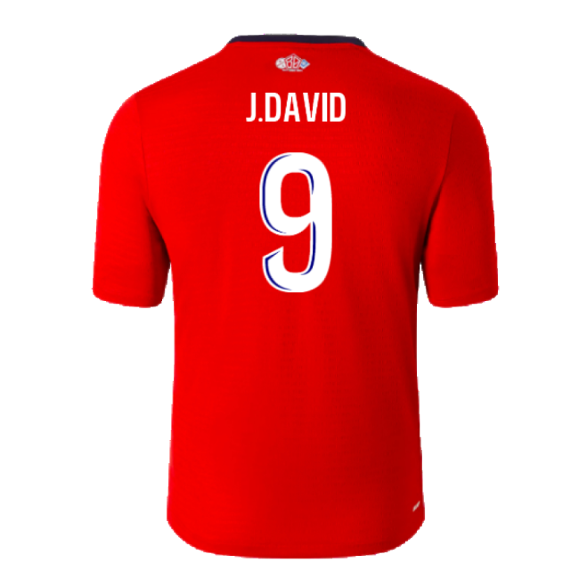 2024-2025 Lille LOSC Home Shirt (Kids) (J.David 9)-Football Jersey Hub