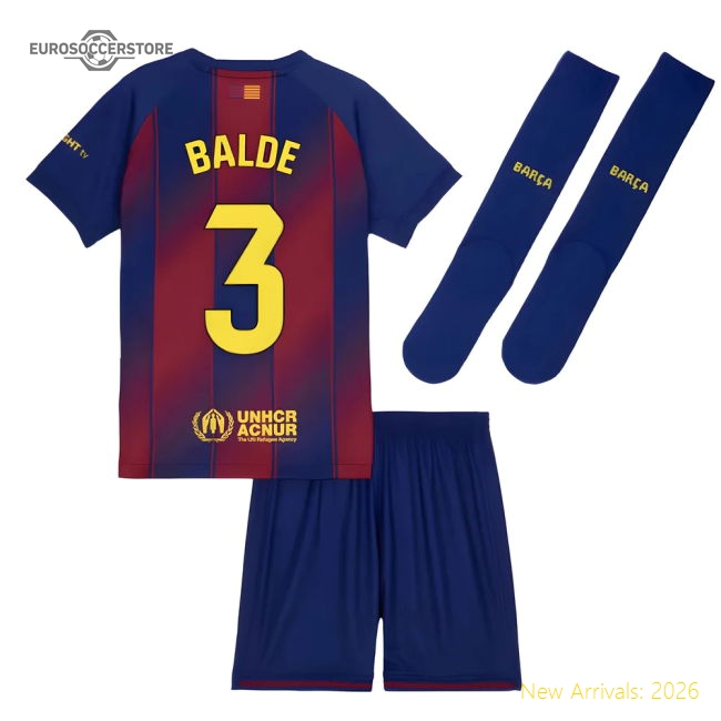 2025-2026 Barcelona Home Mini Kit (Balde 3)-Football Jersey Hub