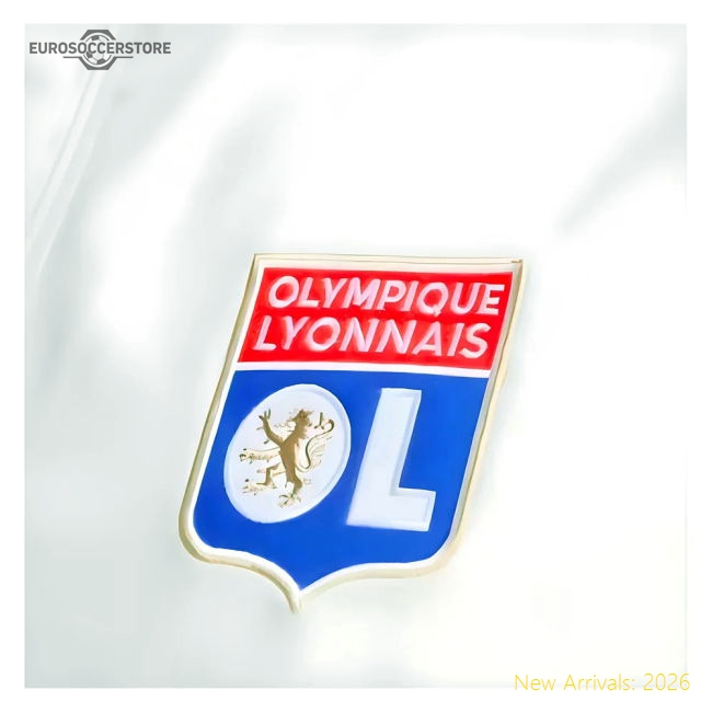 2024-2025 Olympique Lyon Presentation Jacket (White)-Football Jersey Hub