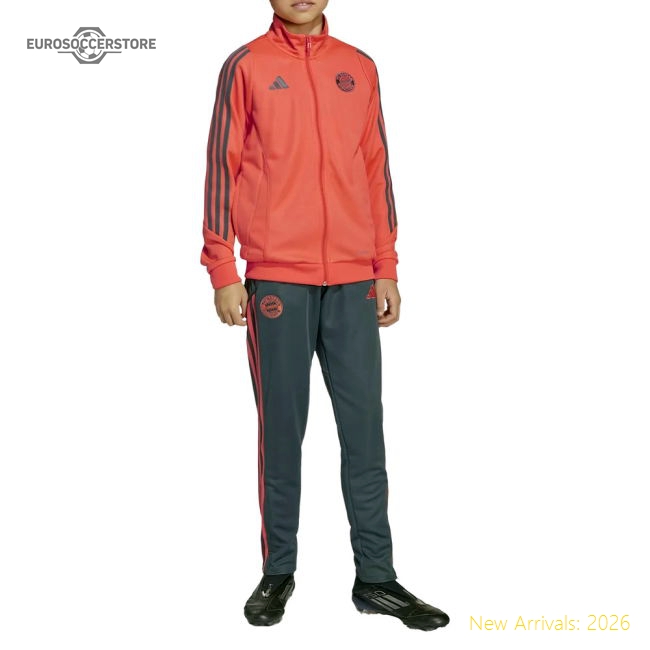 2025-2026 Bayern Munich Tracksuit (Easy Coral) - Kids-Football Jersey Hub