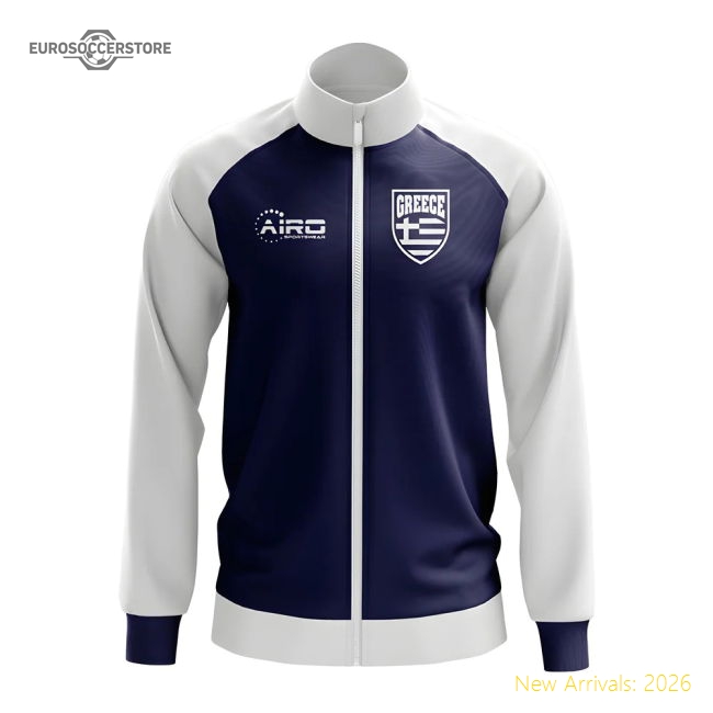 Greece Concept Football Track Jacket (Navy)-Football Jersey Hub
