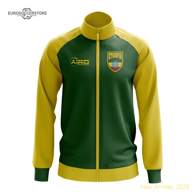 Ethiopia Concept Football Track Jacket (Green)-Football Jersey Hub