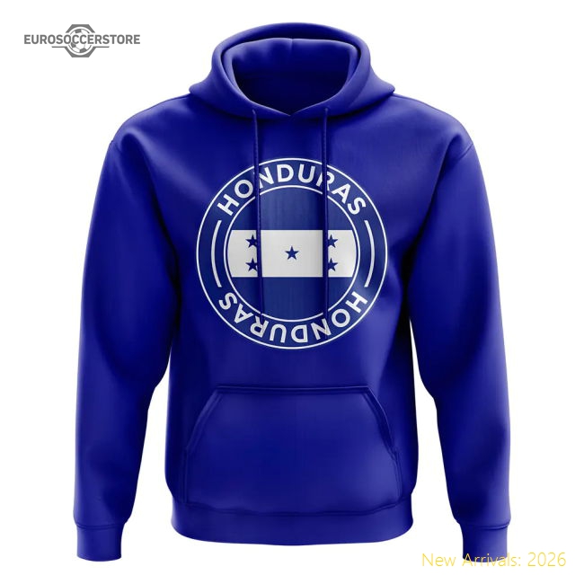 Honduras Football Badge Hoodie (Royal)-Football Jersey Hub