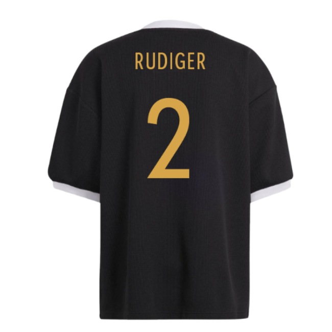 2022-2023 Germany Icon 34 Jersey (Black) (Rudiger 2)-Football Jersey Hub