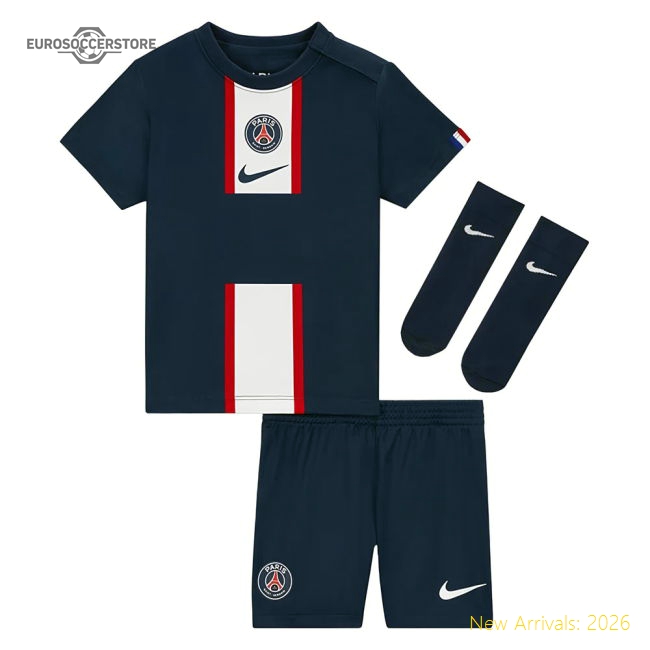 2022-2023 PSG Infants Home Kit (MBAPPE 7)-Football Jersey Hub