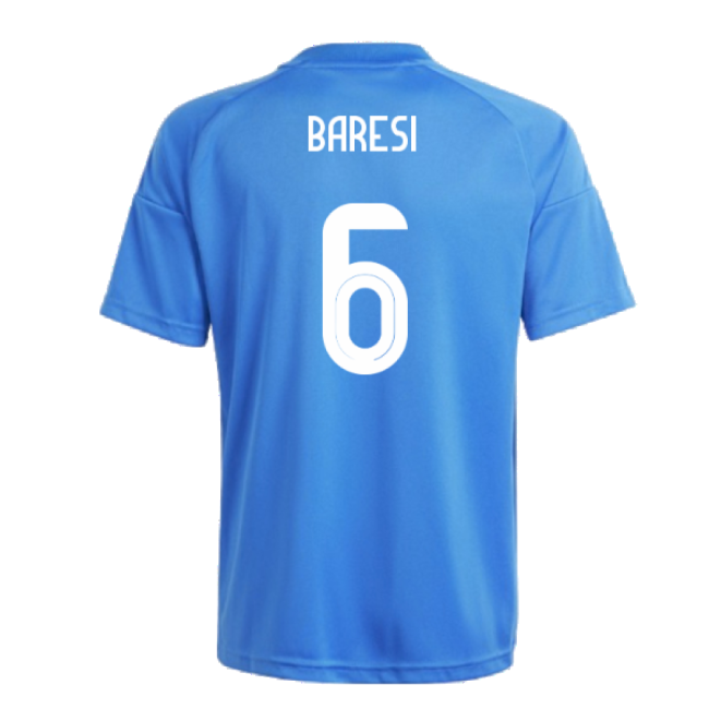 2024-2025 Italy Home Fan Jersey (Kids) (BARESI 6)-Football Jersey Hub