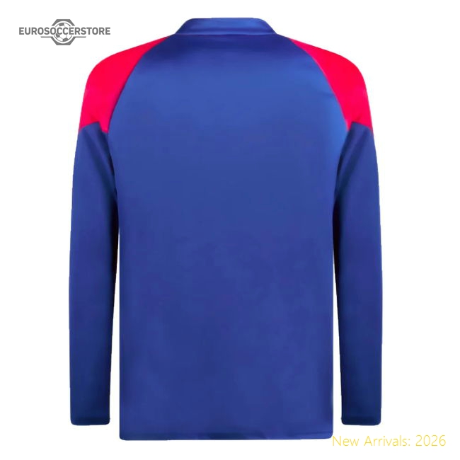 2023-2024 AC Milan Training Half Zip Top (Sapphire)-Football Jersey Hub