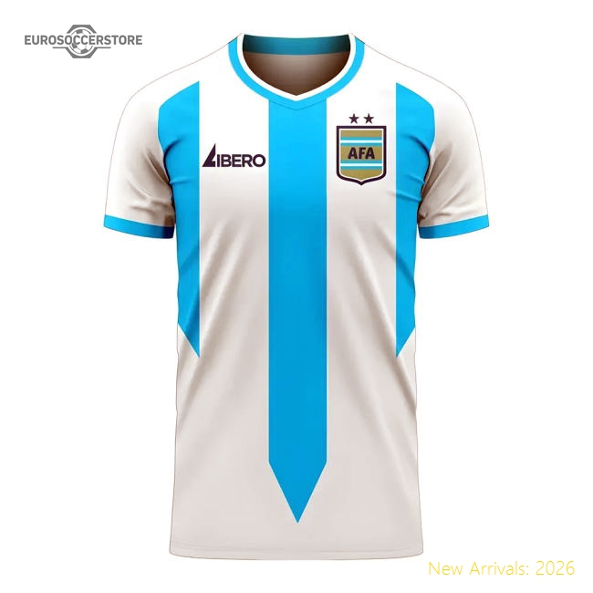 Argentina 2025-2026 Home Concept Football Kit (Libero) - Baby-Football Jersey Hub