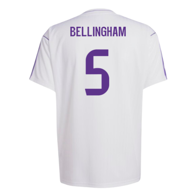 Real Madrid Terrace Icons Shirt (White) (Bellingham 5)-Football Jersey Hub
