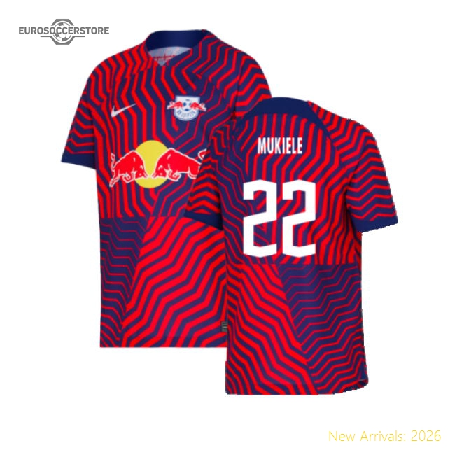 2023-2024 Red Bull Leipzig Away Shirt (Kids) (Mukiele 22)-Football Jersey Hub