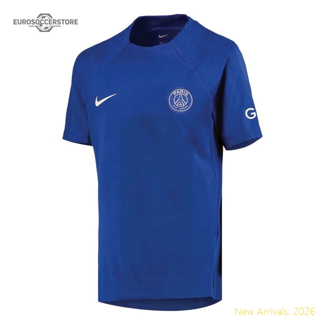 2022-2023 PSG Strike Training Shirt (Blue) - Kids-Football Jersey Hub