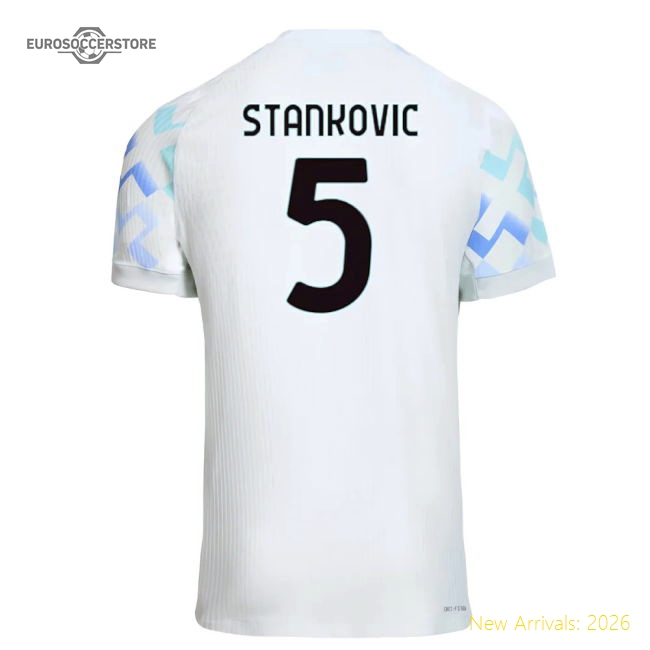 2025-2026 Inter Milan Authentic Away Shirt (Stankovic 5)-Football Jersey Hub