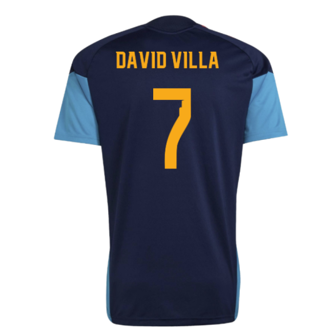 2026-2027 Spain Training Jersey (Night Indigo) (David Villa 7)-Football Jersey Hub