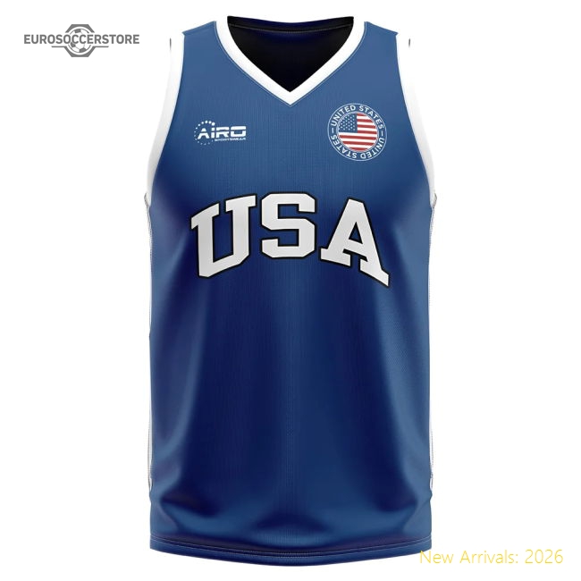 Usa Home Concept Basketball Shirt-Football Jersey Hub