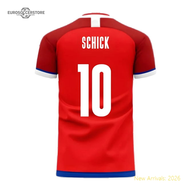 Czech Republic 2025-2026 Home Concept Kit (Libero) (SCHICK 10)-Football Jersey Hub