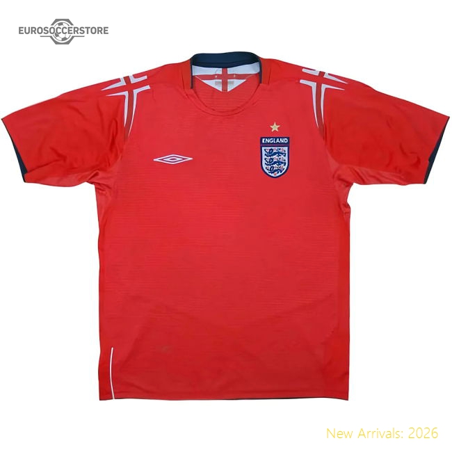 England 2004-06 Away Shirt (L) (Excellent)-Football Jersey Hub