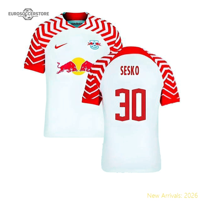 2023-2024 Red Bull Leipzig Home Shirt (Sesko 30)-Football Jersey Hub
