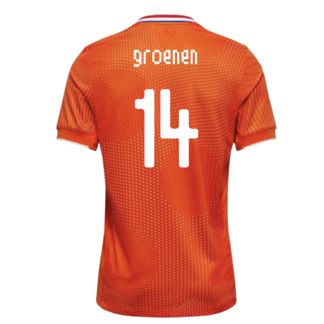 2025-2026 Netherlands Womens Team Shirt (Kids) (Groenen 14)-Football Jersey Hub