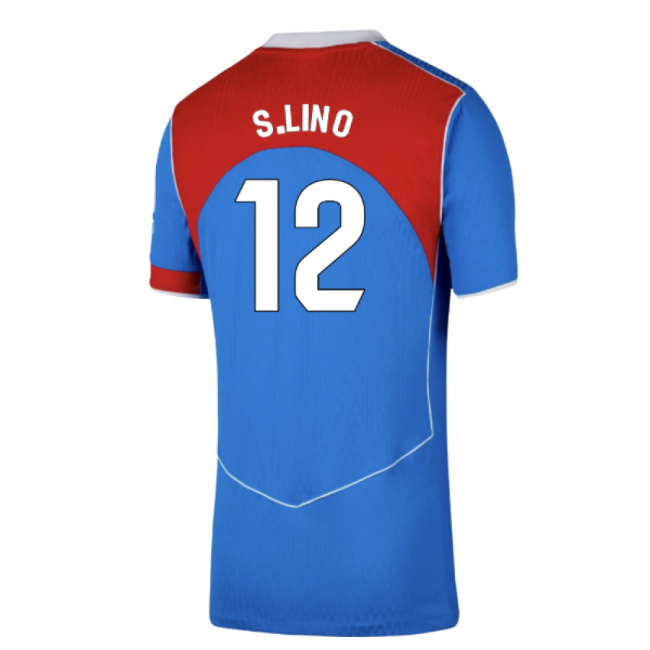2025-2026 Atletico Madrid Authentic Third Shirt (S.Lino 12)-Football Jersey Hub