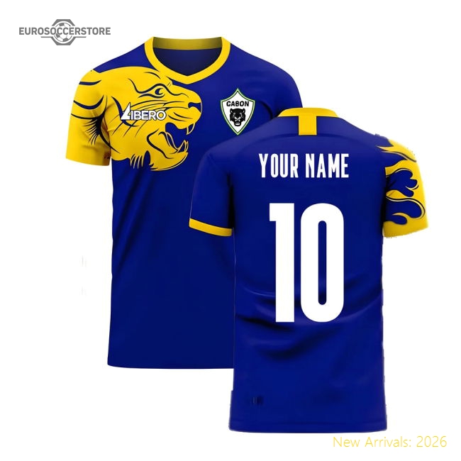 Gabon 2025-2026 Away Concept Football Kit (Libero) (Your Name)-Football Jersey Hub