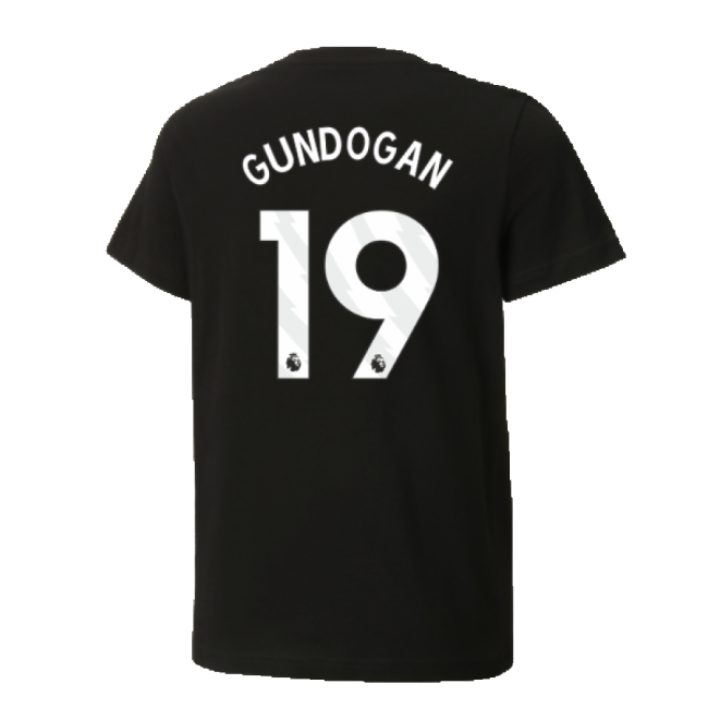 2024-2025 Man City ftblCulture Tee (Black) (Gundogan 19)-Football Jersey Hub