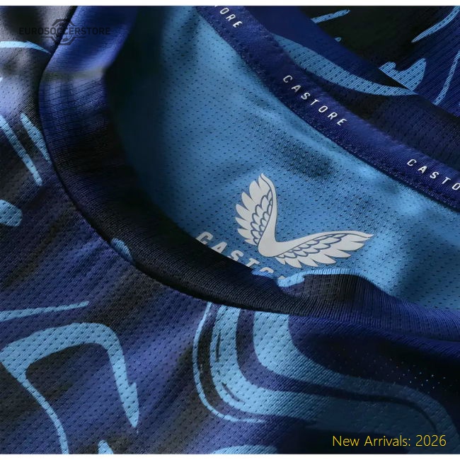 2025-2026 Everton Pre Match Short Sleeve Tee (Blue)-Football Jersey Hub