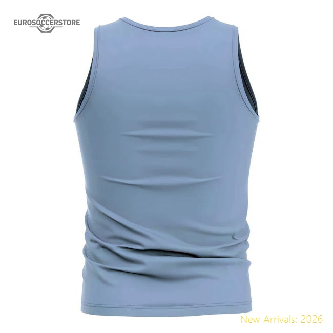 Kazakhstan Core Football Country Sleeveless Tee (Sky)-Football Jersey Hub