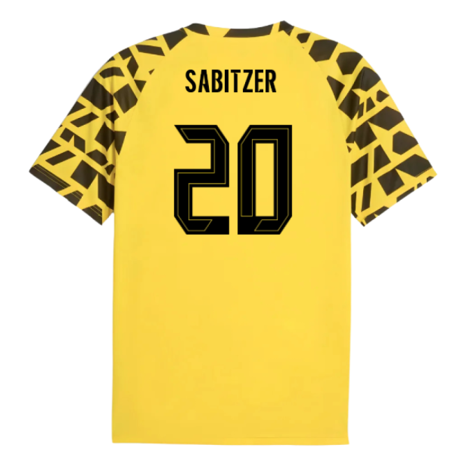 2025-2026 Borussia Dortmund Warm Up Jersey (Yellow) (Sabitzer 20)-Football Jersey Hub