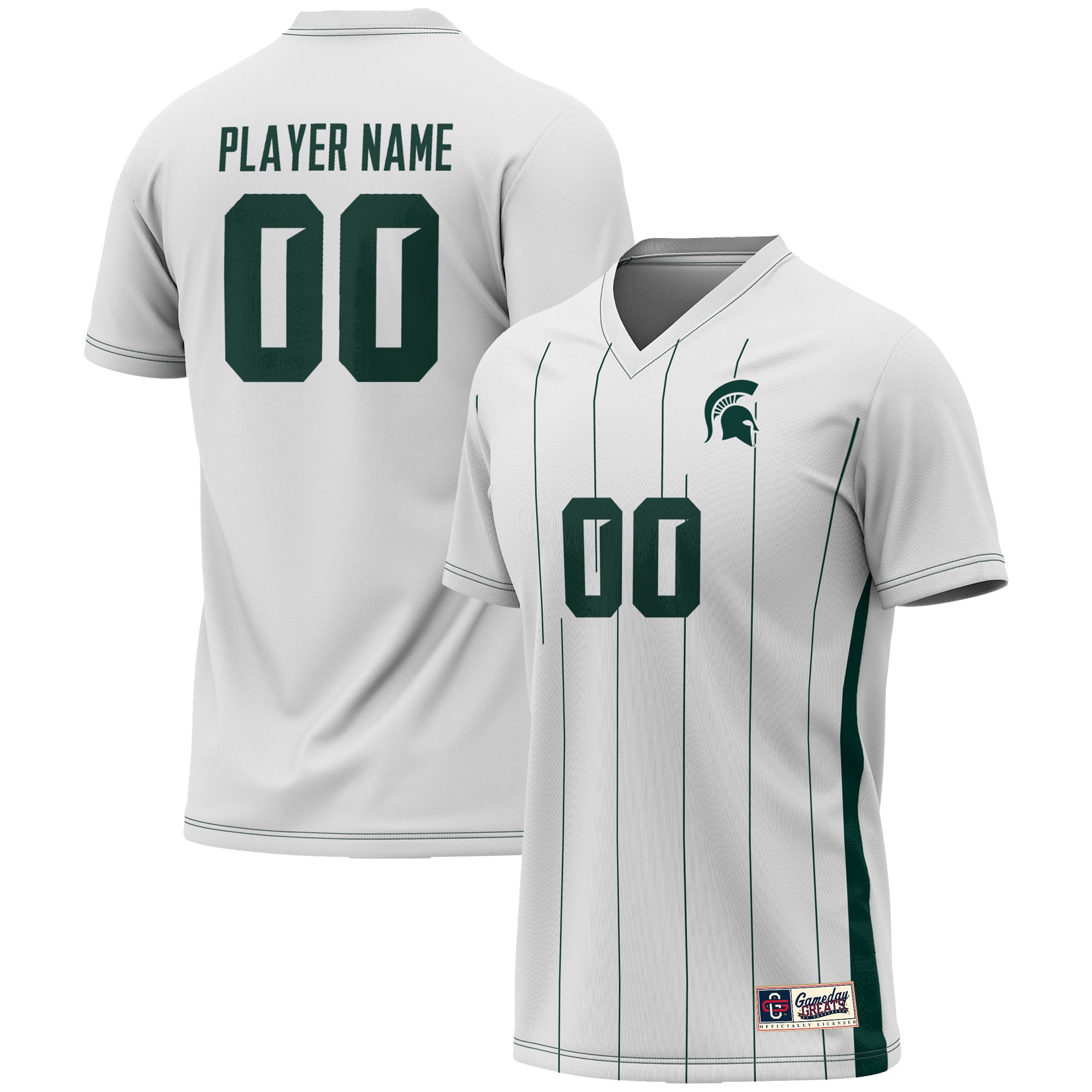 Michigan State Spartans Soccer Jersey - White | Football Jersey Hub