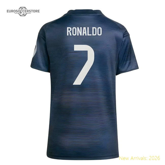 2025-2026 Real Madrid Authentic Away Shirt (Womens) (Ronaldo 7)-Football Jersey Hub