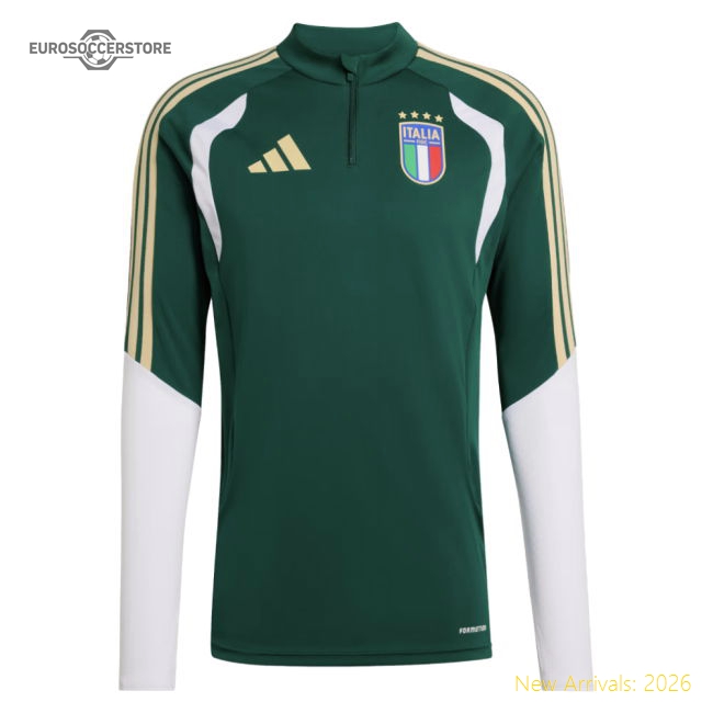 2026-2027 Italy Training Top (Green)-Football Jersey Hub