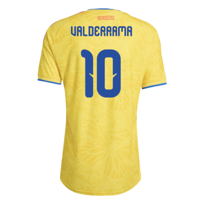 2026-2027 Colombia Authentic Home Shirt (Valderrama 10)-Football Jersey Hub