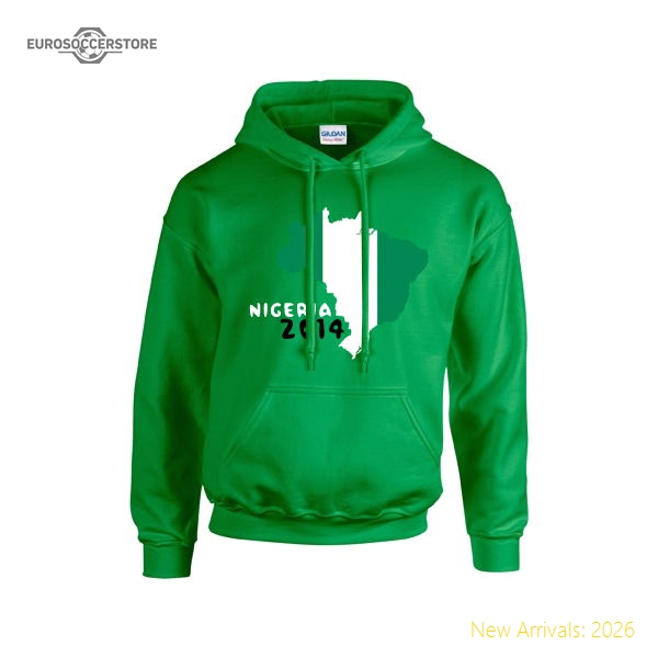 Nigeria 2014 Country Flag Hoody (green)-Football Jersey Hub