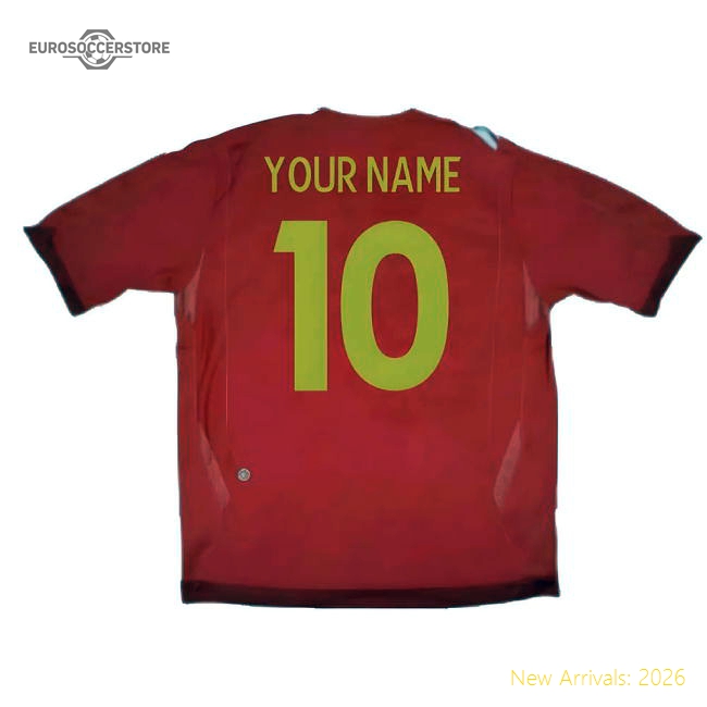England 2006-08 Away Shirt (XLB 158cm) (Excellent) (Your Name)-Football Jersey Hub